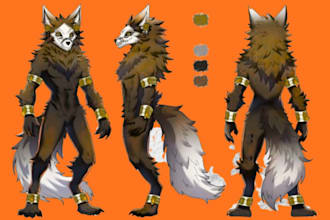 draw furry reference sheet, anthro, furry oc, character, furry icon and fursona