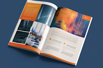 design professional brochure, company profile