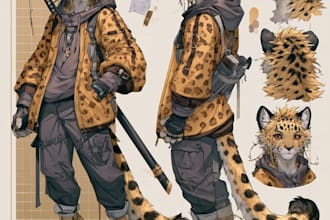 draw fursona ref sheet sheet furry anime sheet character