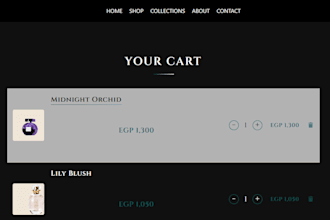 design a stunning perfume and cosmetics online store