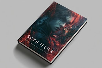 design best selling fantasy book cover for you
