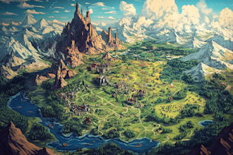 create a fantasy map for you