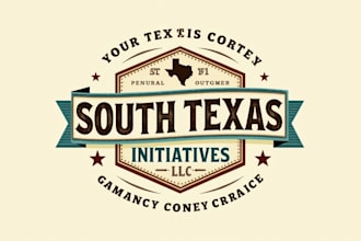 do make south texas initiatives llc vintage logo design
