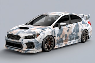design a professional wrap for your car, bus, truck, etc
