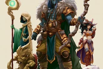 dnd character art and dnd character art