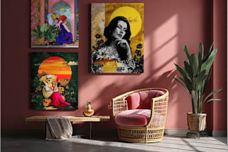 create canvas wall art motivational, pop art and minimal design