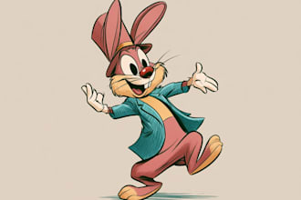 draw cartoon mascot character illustration