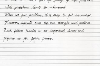 handwrite notes and letters