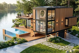 do 3d tiny house plans and design, villa and small houses