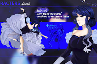 draw custom anime art character illustration