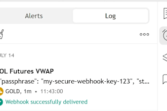 build a telegram, discord, email, or webhook alert bot