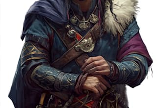 fantasy character and dnd character
