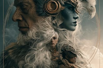 dreamy surreal or fantasy music album cover