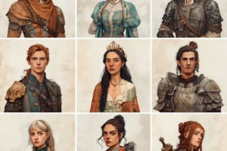 create custom dnd and fantasy character art