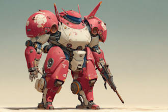 illustrate your mecha, robot and armored characters