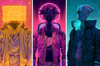 do sci fi science fiction, cyberpunk city fantasy art