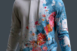 do hoodie mockup with your design