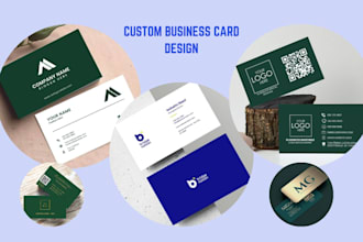 design custom business cards, letterhead and stationery
