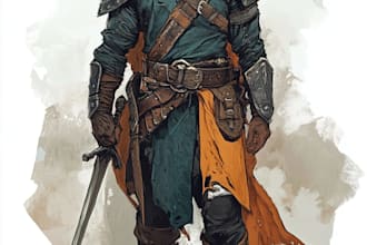 draw dnd character design