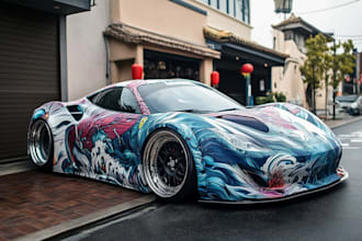 vehicle wrap car wrap van truck wrap design