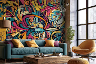 create custom graffiti art designs murals and wall arts