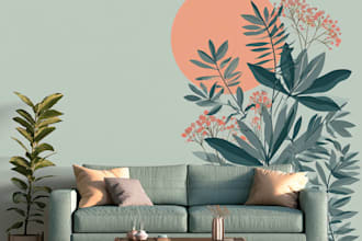 design canvas wall art and mural in graffiti street art