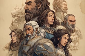 draw your dnd character art