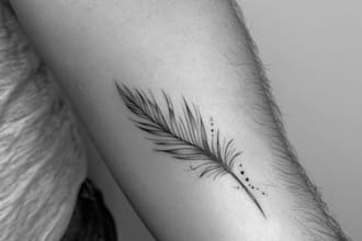 design fine line tattoo illustration