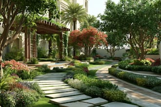 do landscape designing home garden high quality renderings