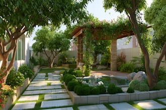 do landscape designing home garden high quality renderings
