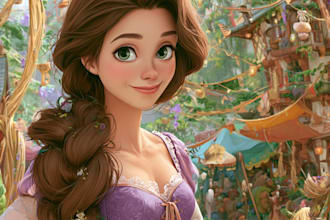 disney princess portrait female focused disney