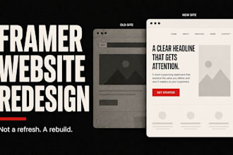 redesign framer website redesign website modern framer redesign