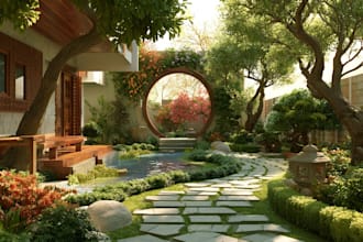 do landscape designing home garden high quality renderings