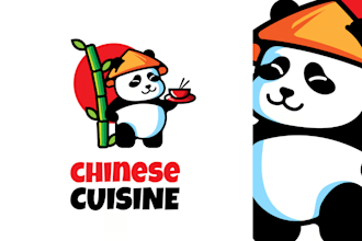 do custom panda brand logo with unlimited revisions