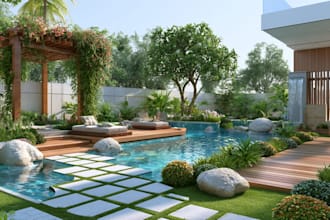 do backyard landscape design as landscape architect