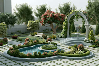 do landscape designing home garden high quality renderings