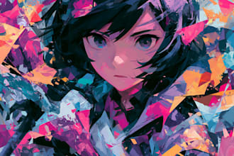 draw anime art and illustration