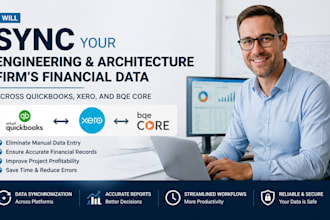 sync engineering,architecture firms financial data across qb,xero, and bqe core