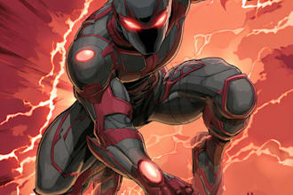 design a superhero comic