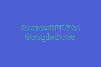 convert PDF to word, google docs, powerpoint etc