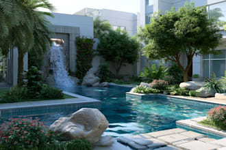 do landscape designing home garden high quality renderings