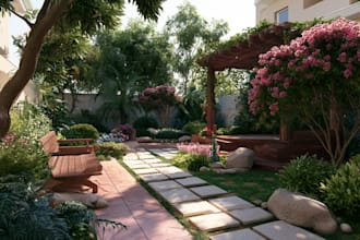 do landscape designing home garden high quality renderings