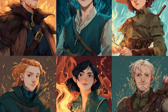 create custom dnd, rpg, and character art