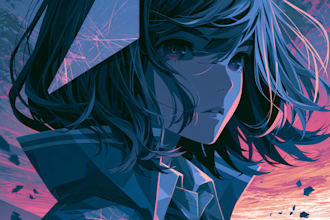 design stunning anime album cover art
