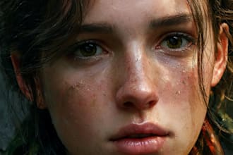 paint a realistic digital portrait