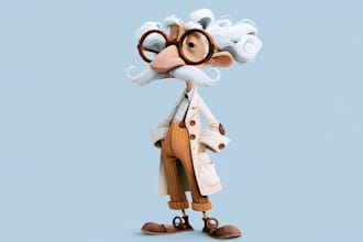 design awesome cartoon character