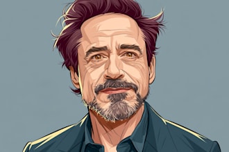 draw corporate cartoon caricatures for headshots