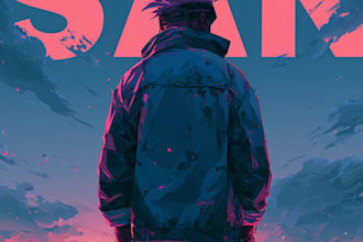 create anime style album cover