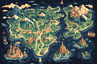design unique vector map illustration or street map