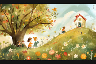 children book illustration and children book illustration